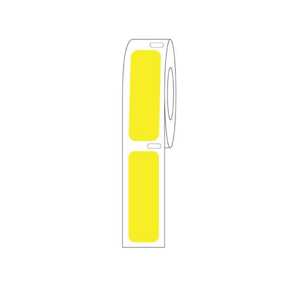 Direct Thermal Cryo Label 38x13mm for Cryogenic Vials Yellow v